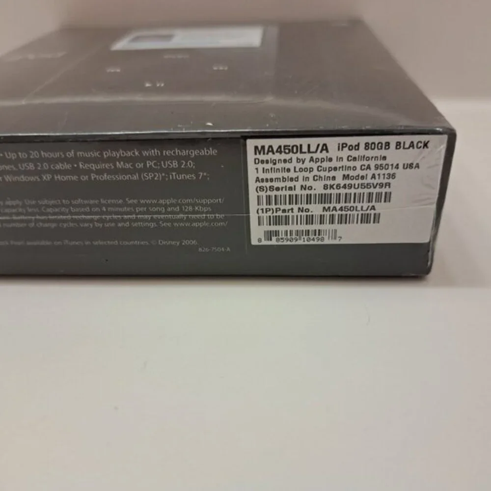 Apple iPod Video 5th Generation 80GB Black MA459LL/A A1136 - BRAND NEW SEALED